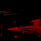 Hornet going to light speed of the carrier with streaks and everything.